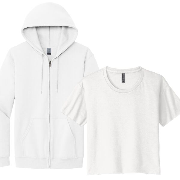  Zip and Ladies Crop Tee combo Thumbnail