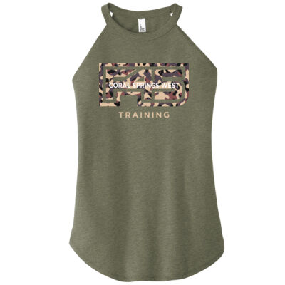 Ladies Camo Design Rocker Tank Thumbnail