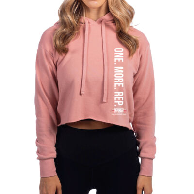 Ladies Raw Edge CROP Hoodie Thumbnail