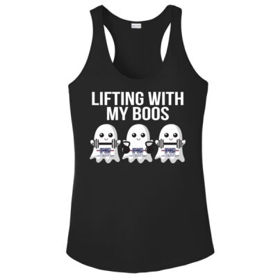 Ladies Lifting with My Boos Moisture-wicking Racerback Tank Thumbnail