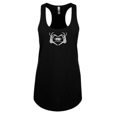 Skeleton Heart Racerback Tank Ladies Thumbnail