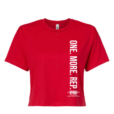 Ladies One More Rep CROP Tee Thumbnail