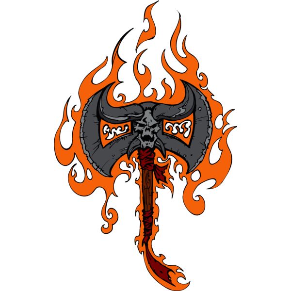 flaming axe 03 Thumbnail