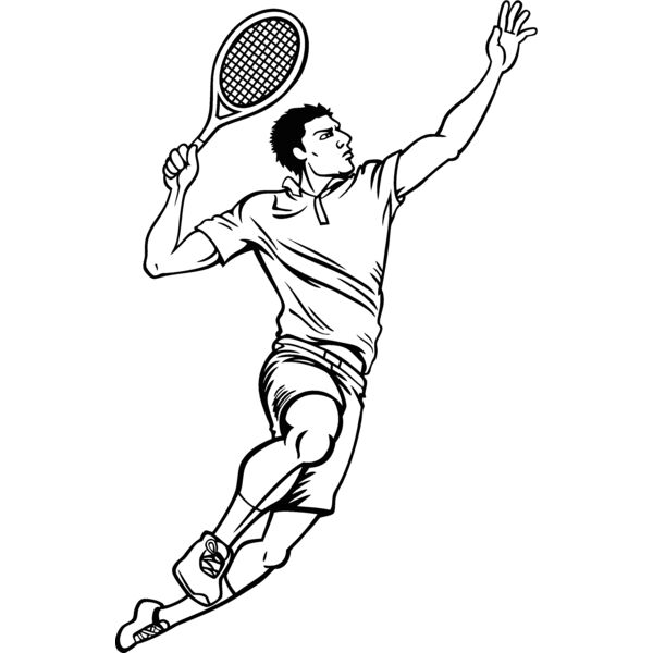 tennis03v4bw Thumbnail